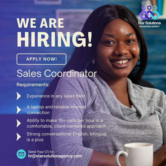 Sales Coordinator – Remote Position